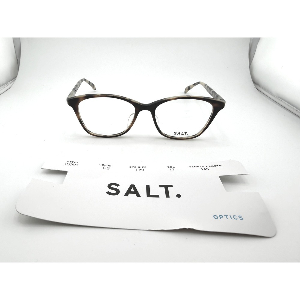 SALT Optics June CB Chestnut Bisque Cat Eye Eyeglasses Frames 51-17-140 Womens